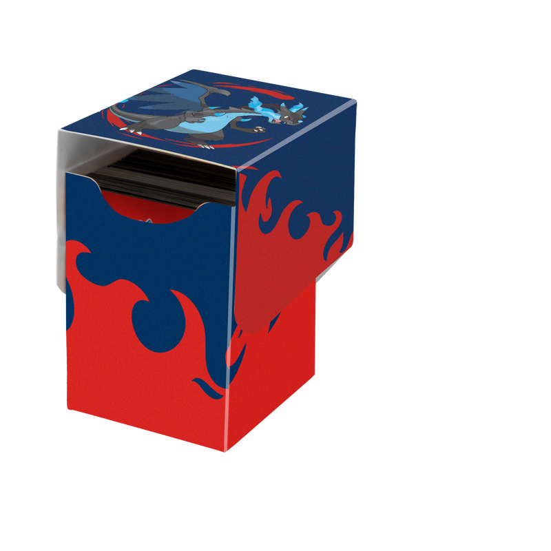 Ultra Pro: Deck Box 100+ - "Mega Charizard X" Pokémon (Full View)