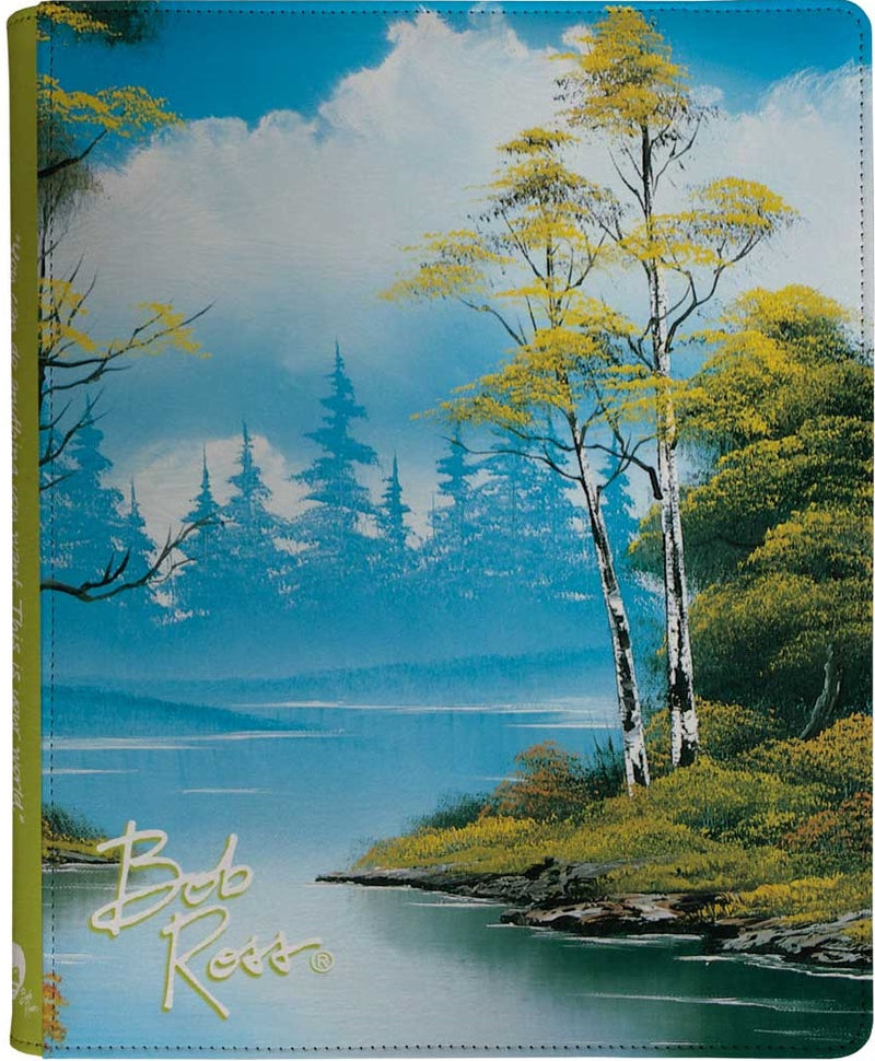 Ultra Pro: 9-Pocket Zippered Pro-Binder "Lakeside Path" Bob Ross Binders & Pages Ultra Pro