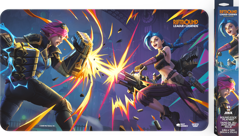 Riftbound: Stitched Playmat - "Vi VS Jinx" Vendetta (Release Date: July 31)