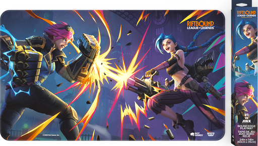 Riftbound: Stitched Playmat - "Vi VS Jinx" Vendetta Playmats Riot Games