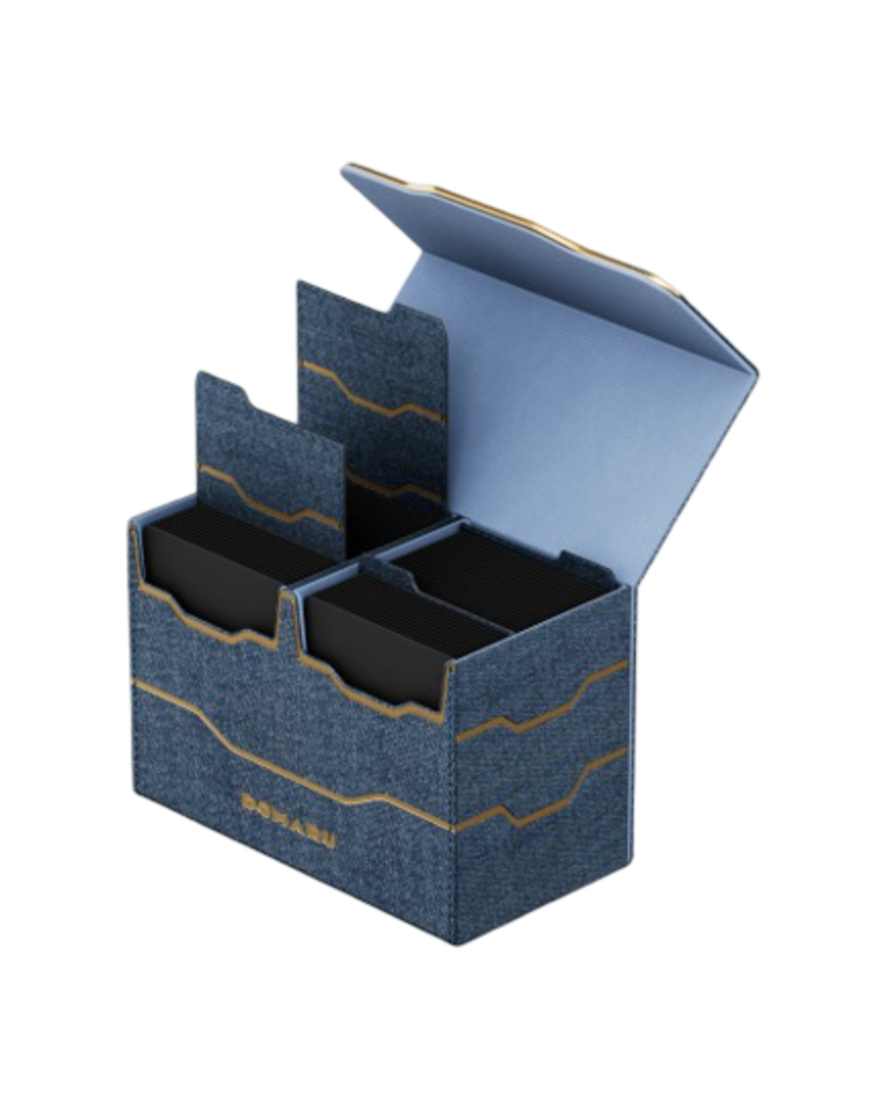 Gatherer's Tavern: DOMARU Vertex Duo Deck Box 200+ - "Lazulite" Armory Collection Deck Boxes & Storage Gatherer's Tavern