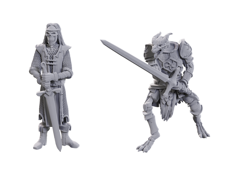 D&D Nolzur's Marvelous Miniatures: 50th Anniversary Skeleton Knights Unpainted Miniatures WizKids