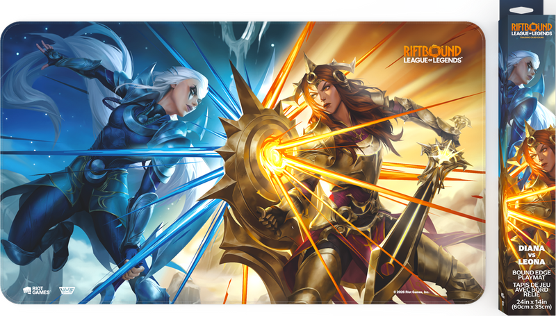Riftbound: Stitched Playmat - "Diana VS Leona" Vendetta (Release Date: July 31)