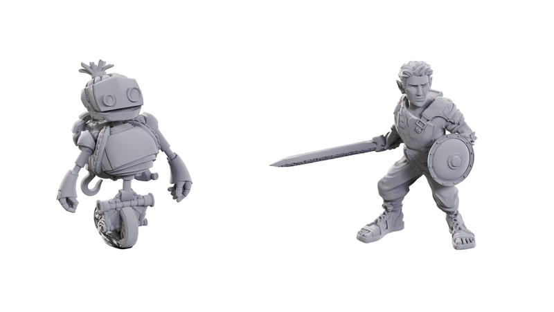 Critical Role Unpainted Miniatures: W23 Orym, of the Air Ashari & Fresh Cut Grass Unpainted Miniatures WizKids