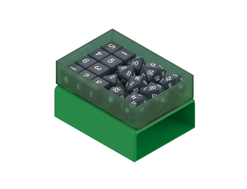 Heavy Play: RNG Dicebox - "Druid Green" Dice & Gaming Accessories Heavy Play