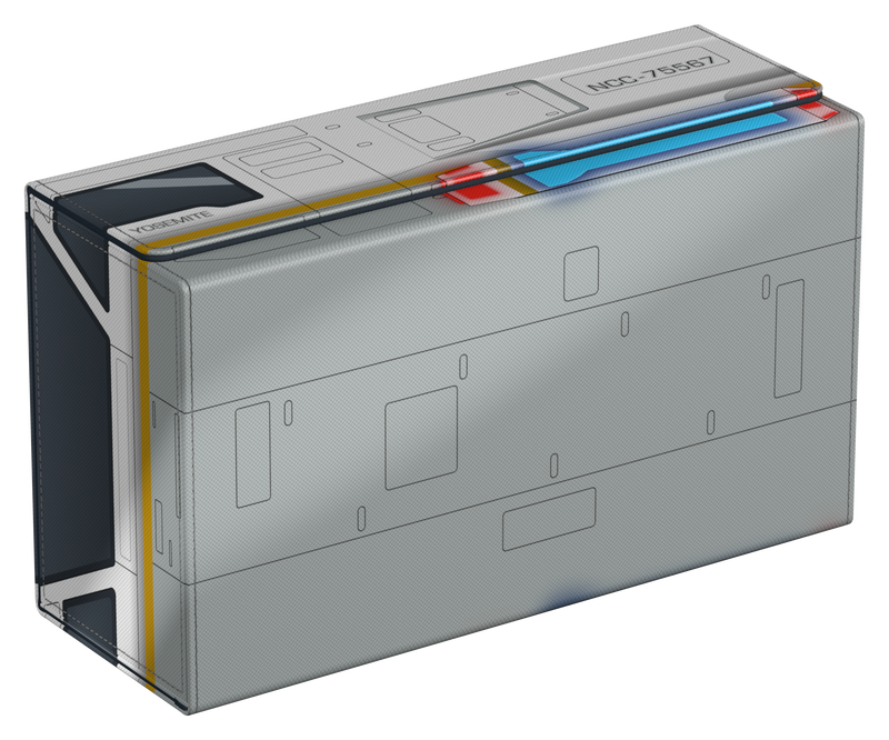 Ultimate Guard: Squaroes Collector Case 1000+ - "Shuttlecraft Yosemite" Paramount Star Trek Lower Decks Deck Boxes & Storage Ultimate Guard