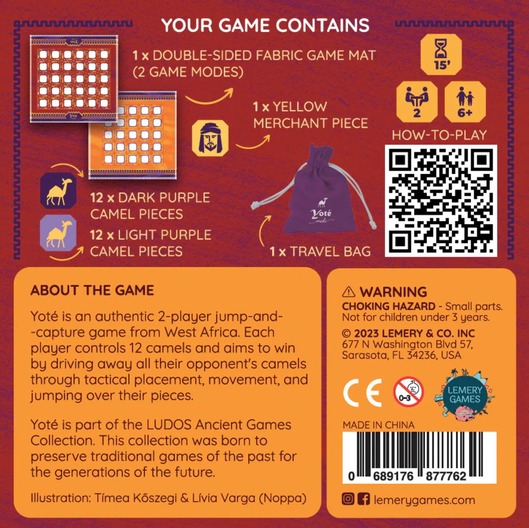 Ludos: Ancient Games Africa Collection - Yoté Board Games Lemery Games