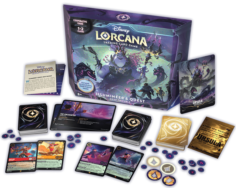 Disney Lorcana: Illumineer's Quest - Deep Trouble Lorcana Sealed Ravensburger   