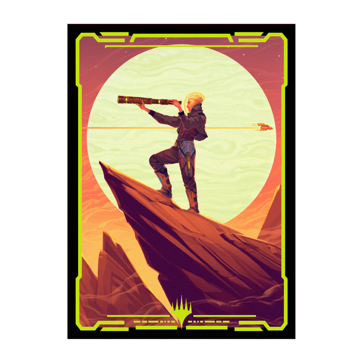 Ultra Pro: Clear Deck Box 100+ & Art Sleeves 100Ct - "Sami, Wildcat Captain - Triumphant" MTG Edge of Eternities Card Sleeves Ultra Pro