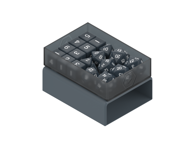 Heavy Play: RNG Dicebox - "Artificer Grey" Dice & Gaming Accessories Heavy Play