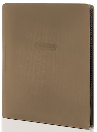 Evoretro: 9-Pocket Zip-Up Binder - Brown Binders & Pages Evoretro