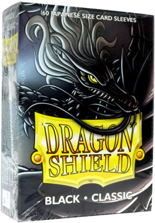 Dragon Shield: Japanese Size Sleeves - Classic Black 60Ct Card Sleeves Dragon Shield