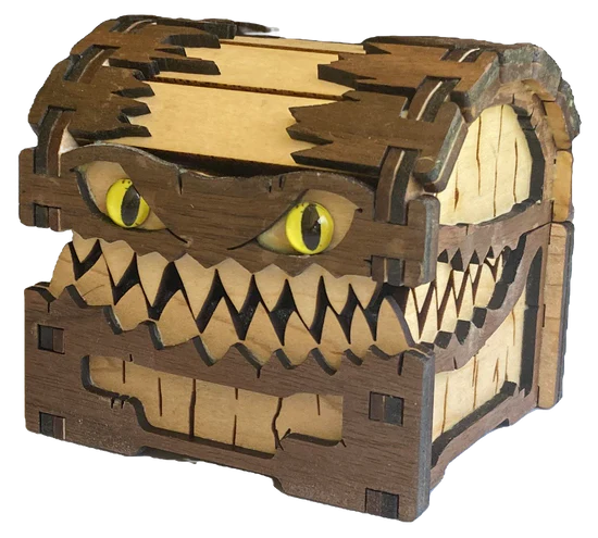 Mimic Wooden Dice Chest - Maple Dice & Gaming Accessories Universal Distribution