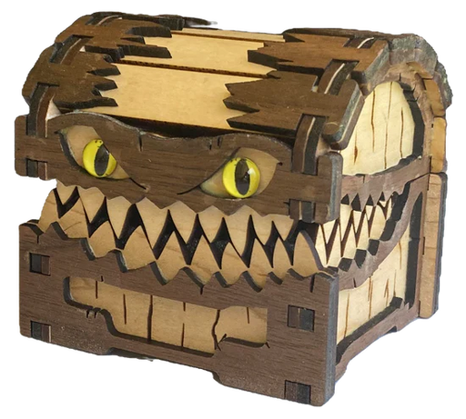 Hrothgar’s Hoard: Mimic Wooden Dice Chest - Maple Dice & Gaming Accessories Hrothgar’s Hoard