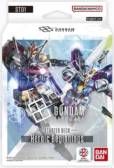 Gundam Card Game: Starter Deck - Heroic Beginnings [ST01] (Limit 1 Per Person) Gundam Card Game Sealed Bandai