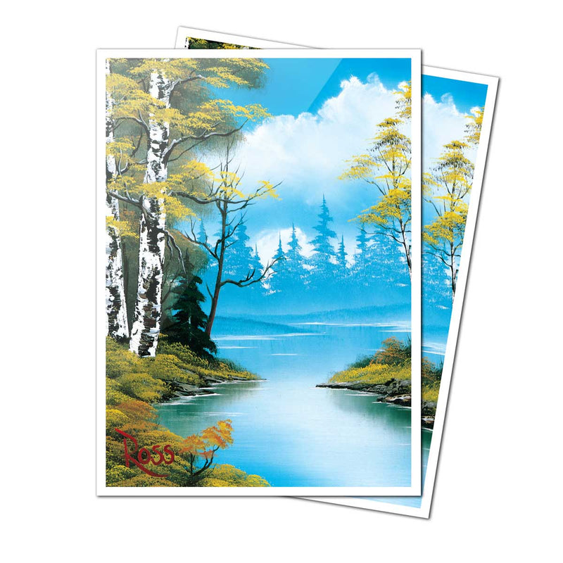 Ultra Pro: Apex Sleeves - "Lakeside Path" Bob Ross 105Ct Card Sleeves Ultra Pro