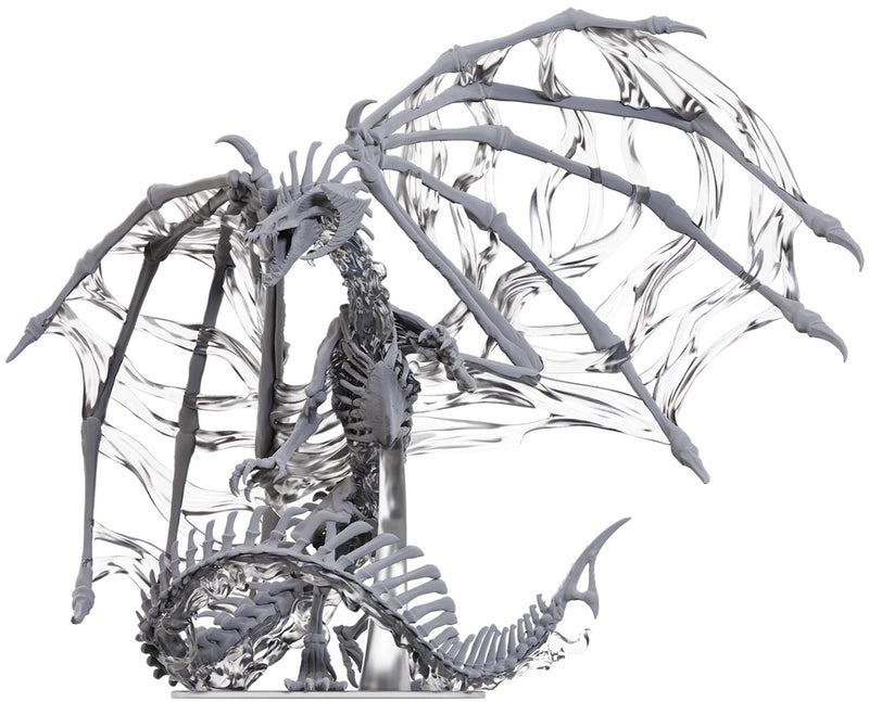 D&D Nolzur’s Marvelous Miniatures: Premium Unpainted Set - Black Dracolich (Gargantuan) RPG Miniatures WizKids