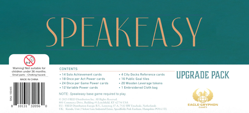 Speakeasy: Upgrade Pack Board Games Eagle-Gryphon Games