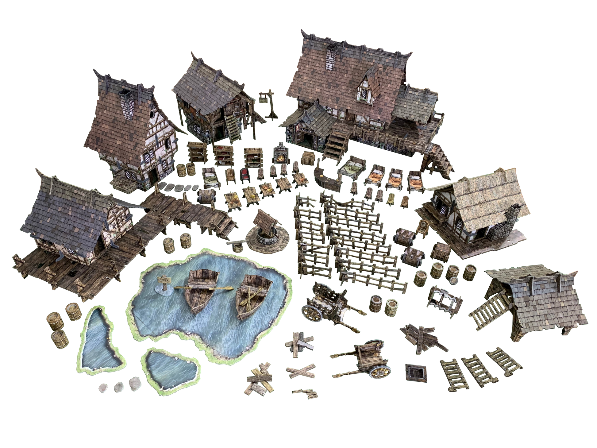 Battle Systems: Fantasy Village Core Set Terrain Battle Systems