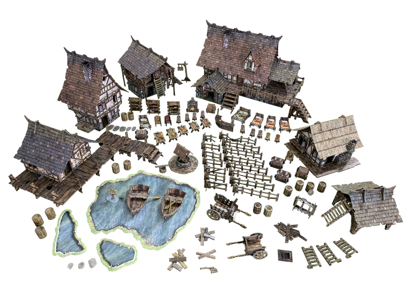 Battle Systems: Fantasy Village Core Set Terrain Battle Systems