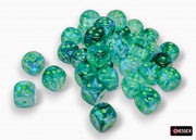 Chessex: 36Ct D6 Dice Set Luminary Borealis - Kelp/light green (12mm) Dice & Gaming Accessories Chessex