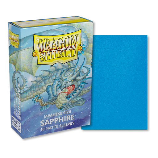 Dragon Shield: Japanese Size Sleeves - Matte Sapphire 60Ct Card Sleeves Dragon Shield