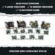 Dungeon Craft: Flat-Pack Minis - Orc Acrylic Standees RPG Miniatures 1985 Games