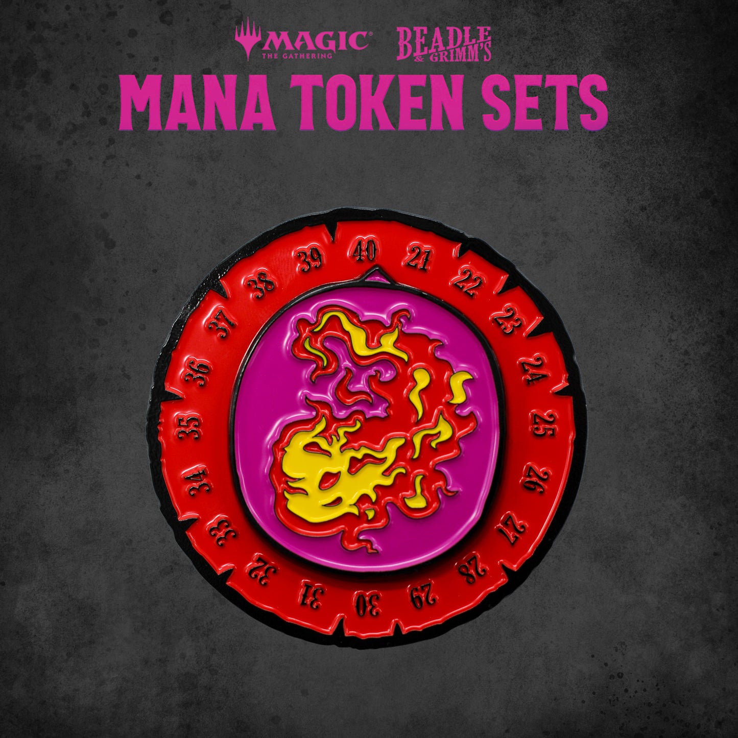 Beadle & Grimm's: Token Set MTG Red Mana Dice & Gaming Accessories Beadle & Grimm's