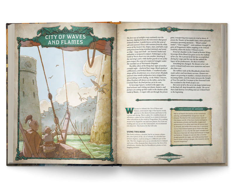 Dragonbane RPG: Arkand City of Waves and Flames Tabletop RPGs Free League