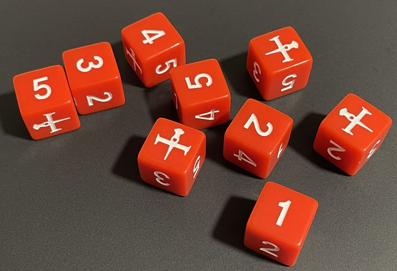 Cowboy Bebop Roleplaying Game: "Swordfish II" 9D6 Dice Set Dice & Gaming Accessories Mana Project Studio
