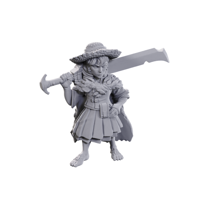 Pathfinder Battles Miniatures: W23 Female Halfling Magus Low-Level RPG Miniatures WizKids   