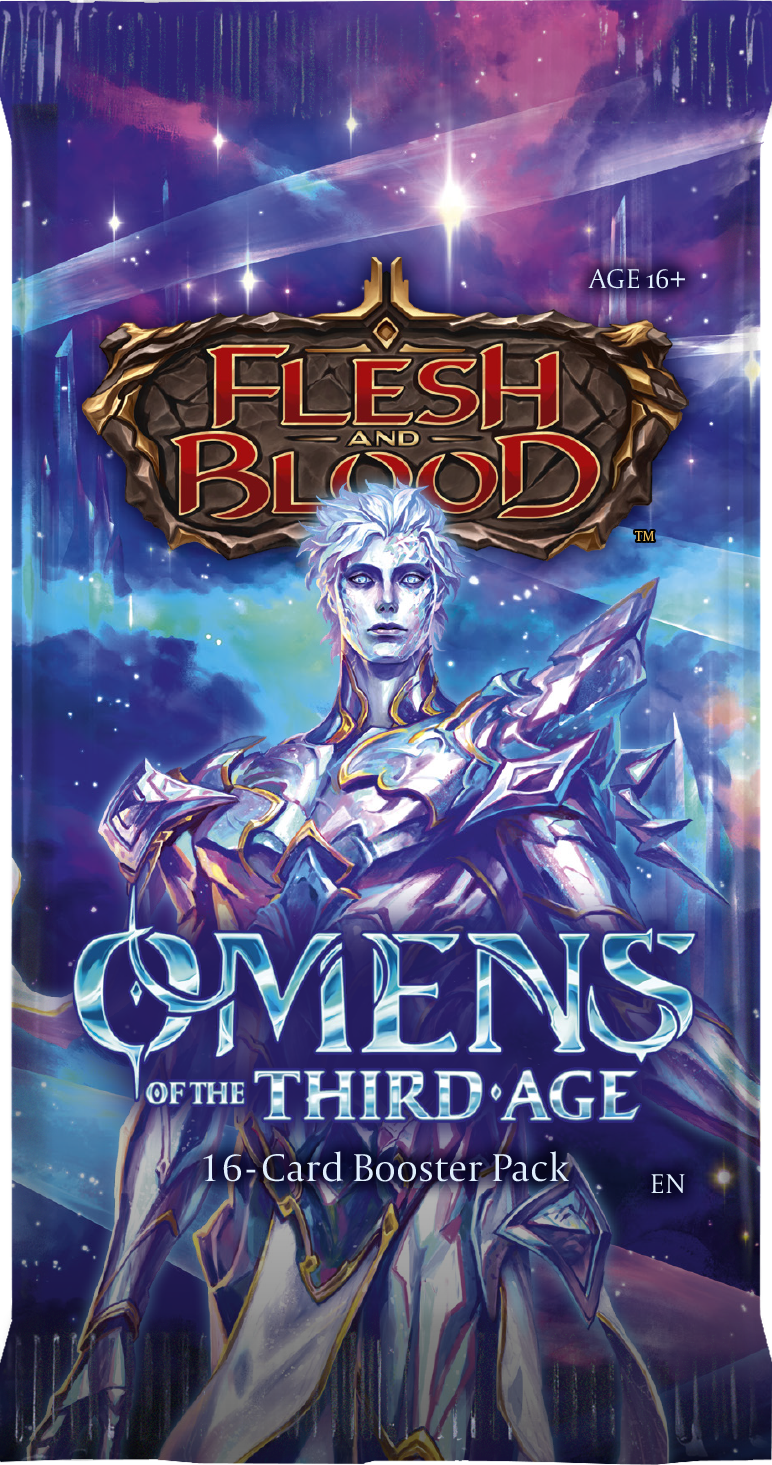 Flesh and Blood: Omens of the Third Age - Booster Pack (Release Date: June 5) Flesh And Blood Sealed Flesh And Blood