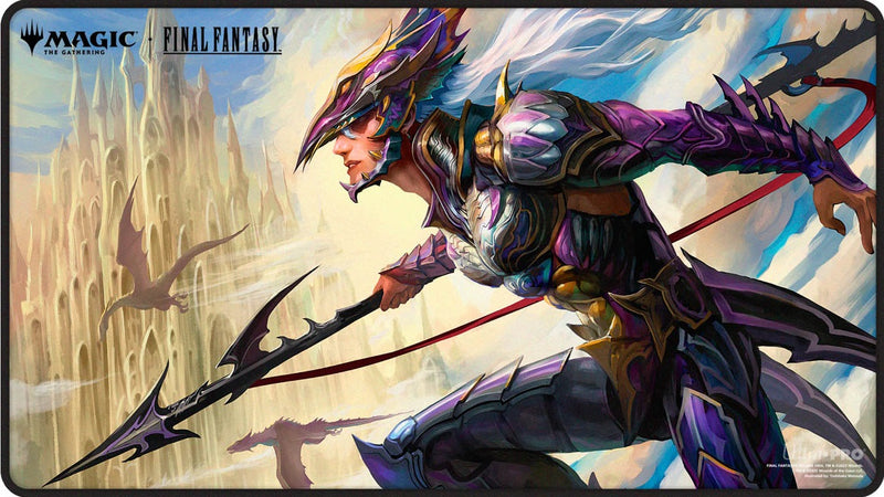 Ultra Pro: Black Stitched Playmat - "Kain, Traitorous Dragoon" MTG Final Fantasy Universes Beyond Playmats Ultra Pro