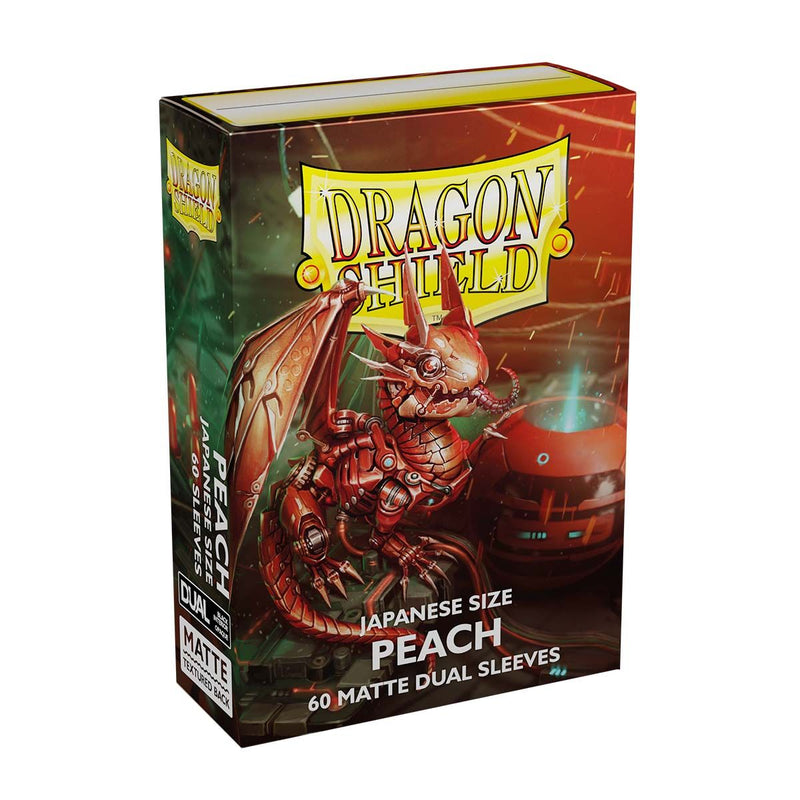 Dragon Shield: Japanese Size Sleeves - Dual Matte Peach 60Ct Card Sleeves Dragon Shield