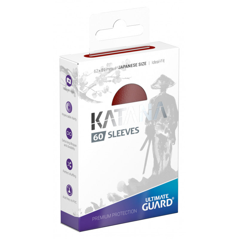 Ultimate Guard: Katana Sleeves Japanese Size (Red - 60) Card Sleeves Ultimate Guard