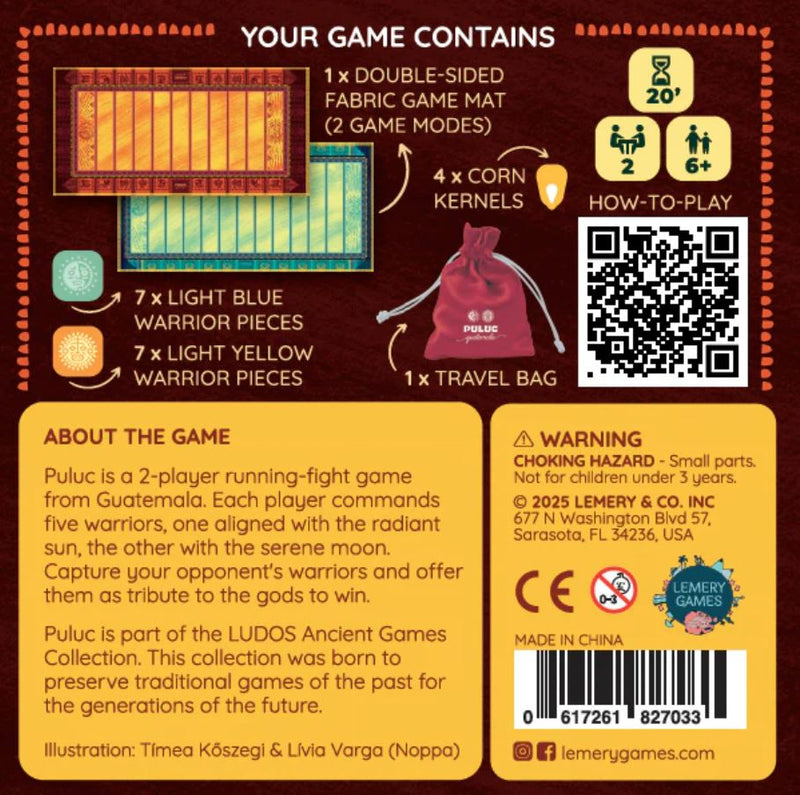 Ludos: Ancient Games America Collection - Puluc Board Games Lemery Games