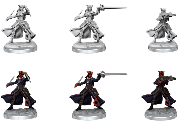 D&D Frameworks: W1 Tiefling Rogue Female RPG Miniatures WizKids