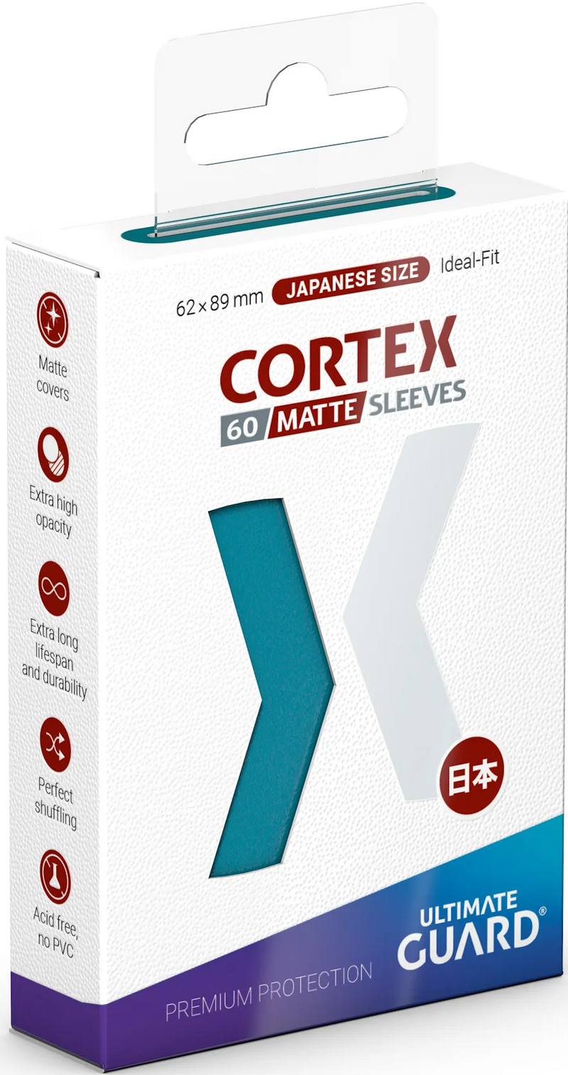 Ultimate Guard - 60ct Cortex Sleeves Japanese Size Matte Petrol Card Sleeves Ultimate Guard