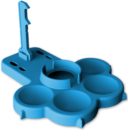 Replay Workshop: Kitty Caddy Painter's Palette - Blue Model Tools & Glue Atlas Games