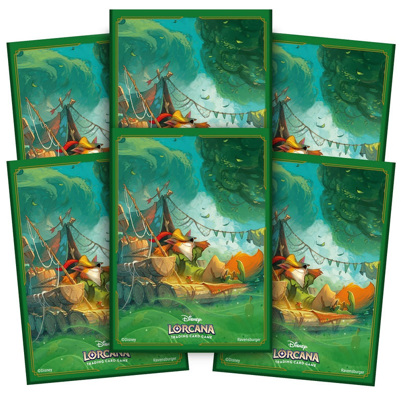 Disney Lorcana: Matte Art Sleeves - "Robin Hood" Into the Inklands 65Ct Card Sleeves Ravensburger
