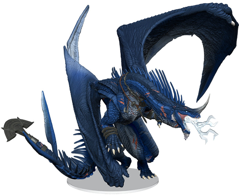 D&D Icons of the Realms: Premium Pre-painted Set - Anthradusk, Ancient Blue Dragon (Gargantuan) RPG Miniatures WizKids