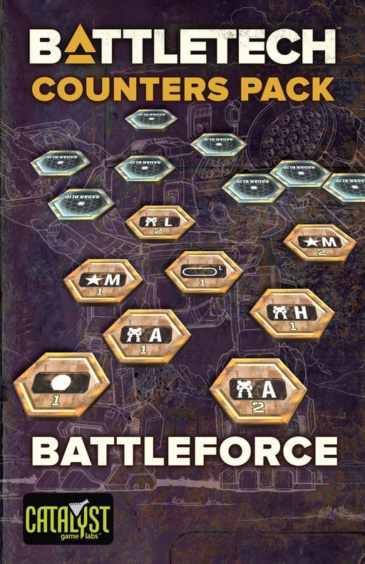 BattleTech: Counters & Map Pack - BattleForce BattleTech Catalyst Game Labs