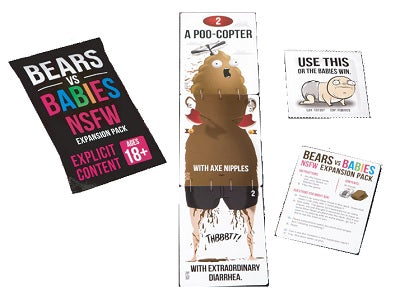 Bears vs Babies NSFW Expansion Board Games Exploding Kittens   