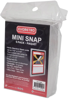 Evoretro: Mini Snap 5 Pack Card Sleeves Evoretro