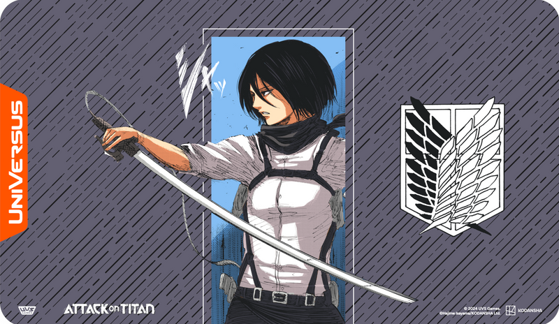 UniVersus: Playmat - "Mikasa Ackerman" Attack on Titan Playmats UniVersus