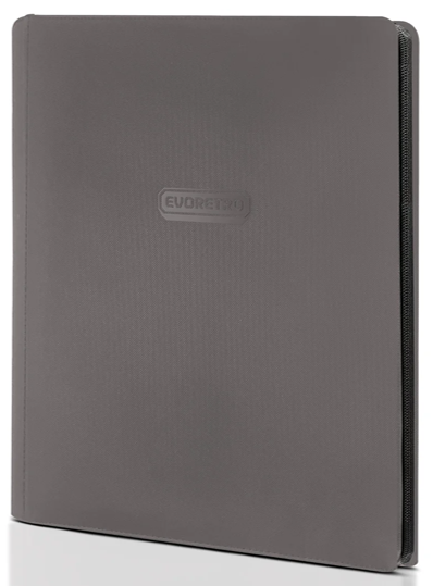 Evoretro: 9-Pocket Zip-Up Binder - Gray Binders & Pages Evoretro