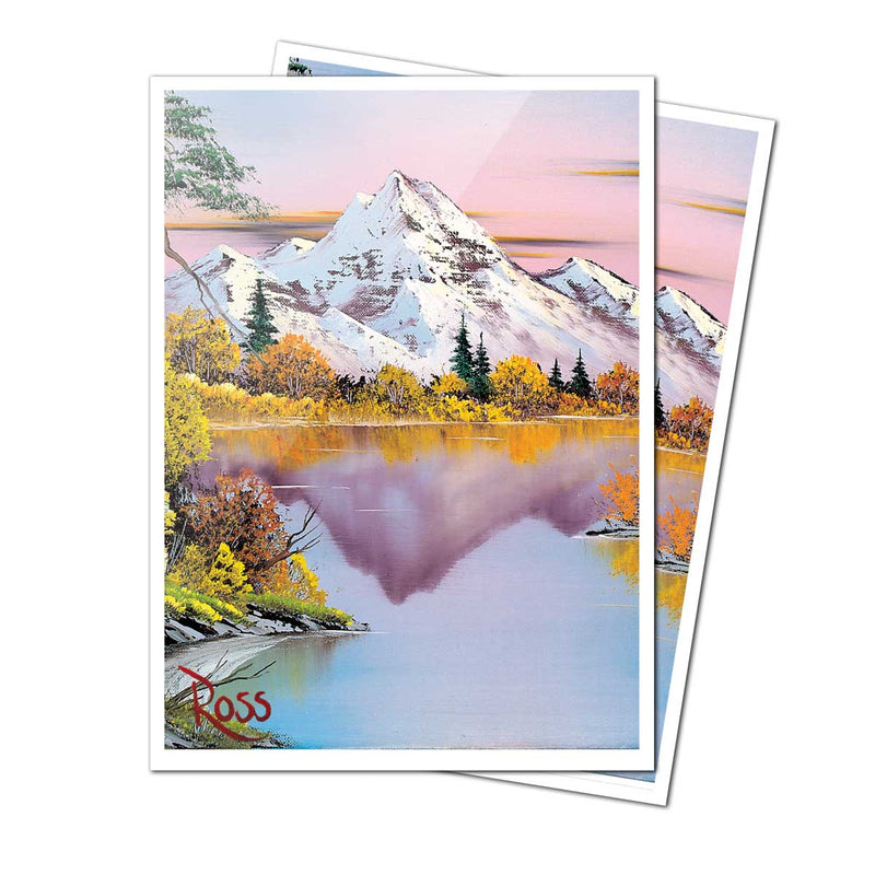 Ultra Pro: Apex Sleeves - "Mighty Mountain Lake" Bob Ross 105Ct Card Sleeves Ultra Pro