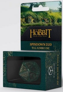 Q-Workshop: Jumbo Spindown D20 Die "Verdant" The Hobbit Dice & Gaming Accessories Q Workshop