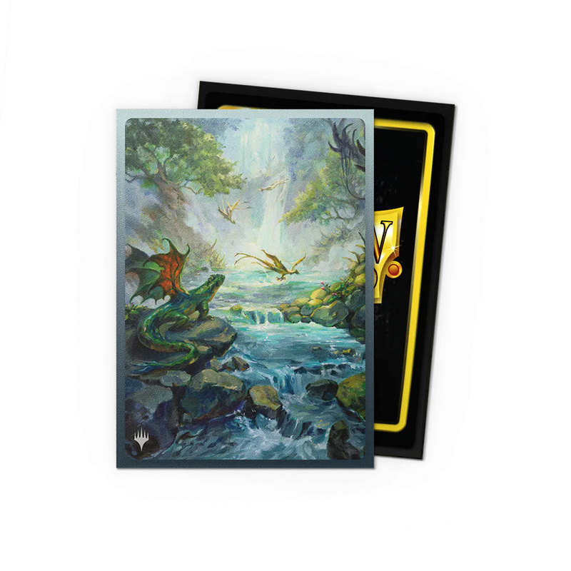 Dragon Shield: Dual Matte Art Sleeves - "Misty Rainforest" MTG Landfall Series 100Ct Card Sleeves Dragon Shield