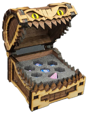 Mimic Wooden Dice Chest - Walnut Dice & Gaming Accessories Universal Distribution